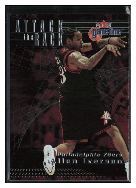 2000-01 Fleer Game Time #5 AR Allen Iverson Attack the Rack