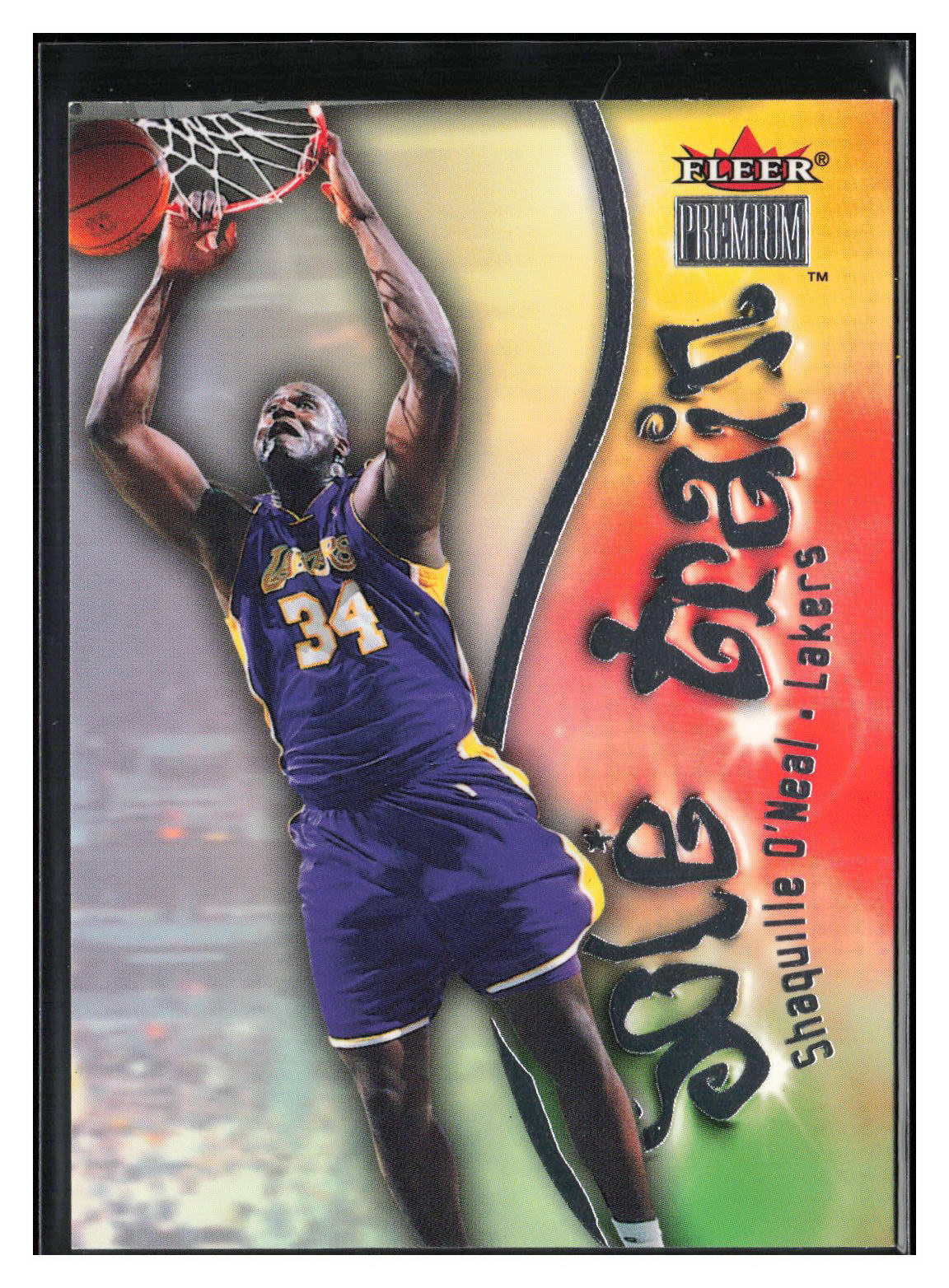 2000-01 Fleer Premium #5 ST Shaquille O'Neal Sole Train