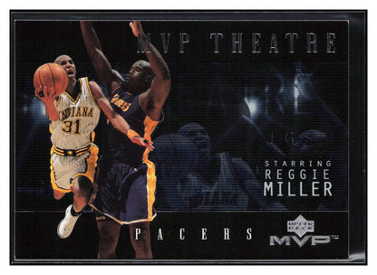 2000-01 Upper Deck MVP #M3 Reggie Miller MVP Theatre