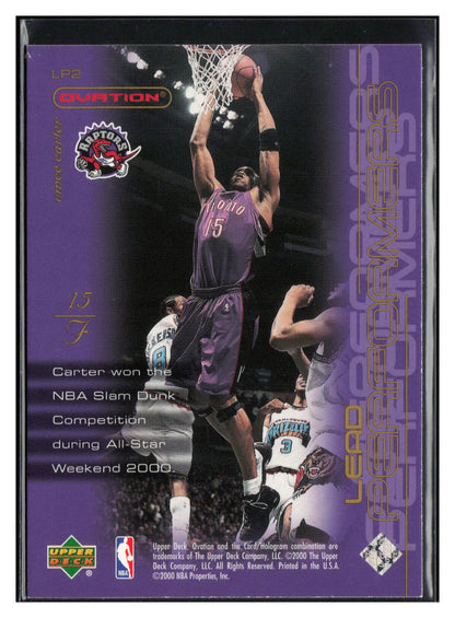 2000-01 Upper Deck Ovation #LP2 Vince Carter Lead Performers