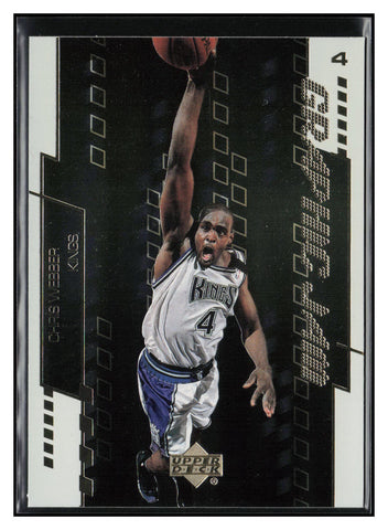 2000-01 Upper Deck #G3 Chris Webber Graphic Jam