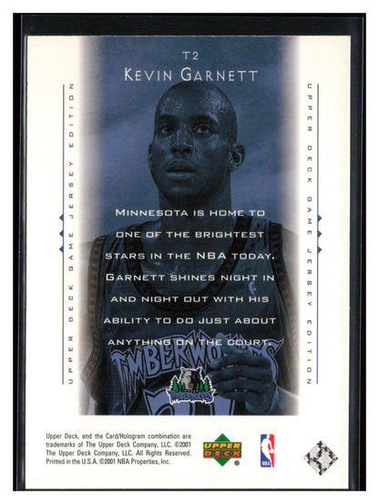 2000-01 Upper Deck #T2 Kevin Garnett Touch the Sky