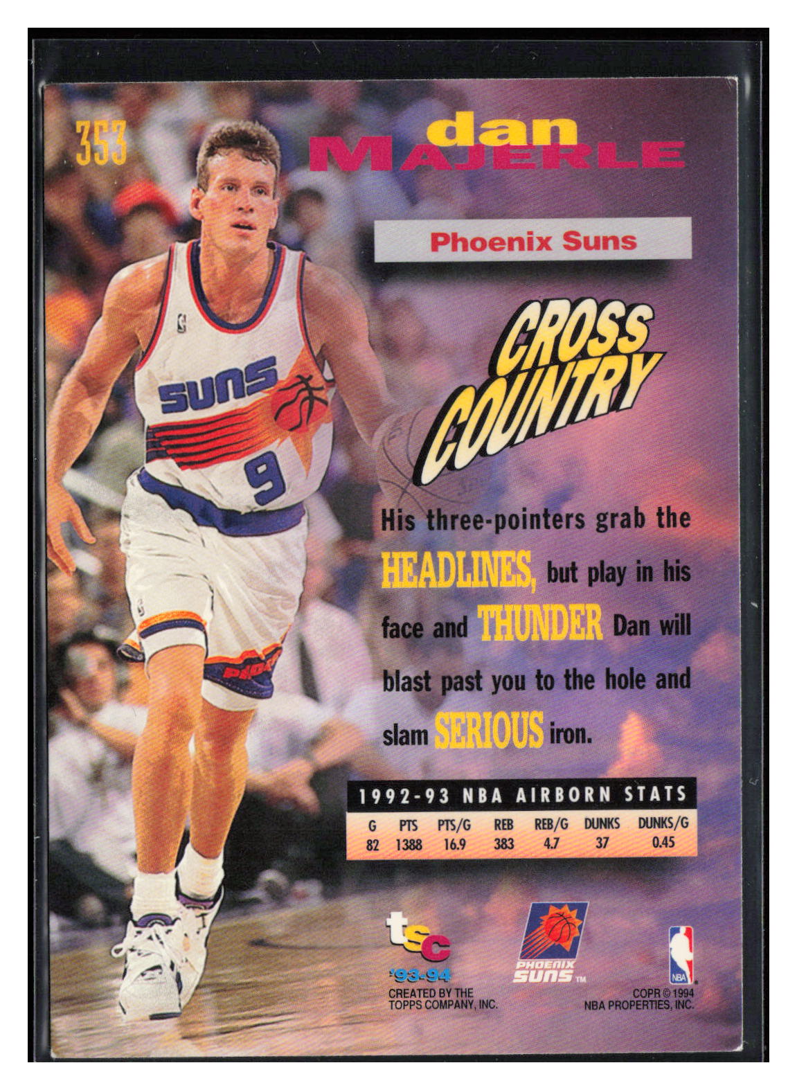 1993-94 Stadium Club #353 Dan Majerle