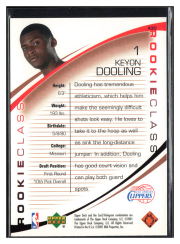 
2000-01 Upper Deck #430 Keyon Dooling