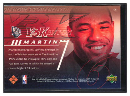 2000-01 Upper Deck #198 Kenyon Martin
