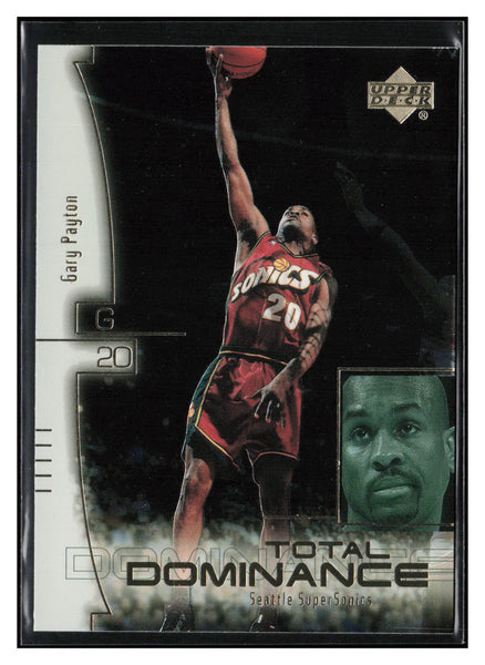 2000-01 Upper Deck #TD2 Gary Payton Total Dominance