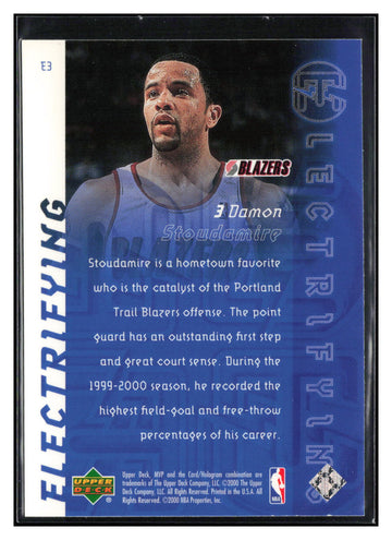 
2000-01 Upper Deck MVP #E3 Damon Stoudamire Electrifying