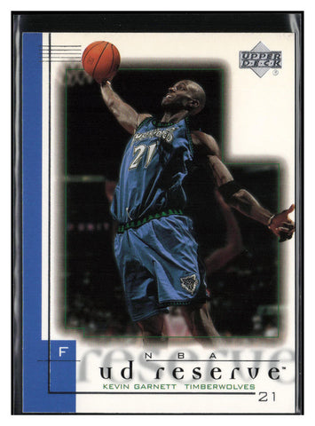 2000-01 UD Reserve #48 Kevin Garnett