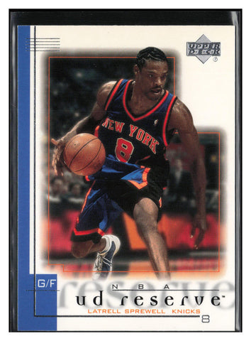 2000-01 UD Reserve #55 Latrell Sprewell