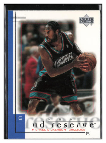 2000-01 UD Reserve #87 Michael Dickerson