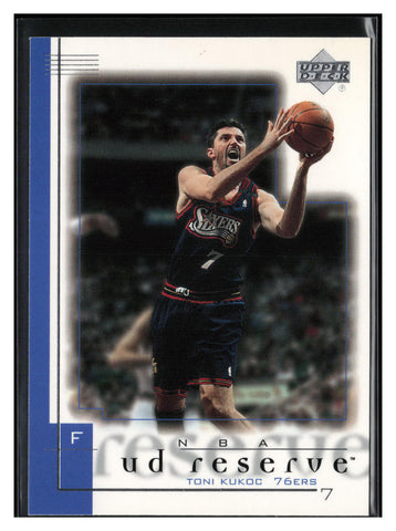 2000-01 UD Reserve #63 Toni Kukoc