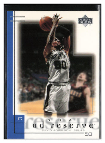 2000-01 UD Reserve #74 David Robinson