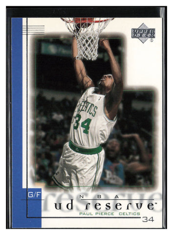 2000-01 UD Reserve #4 Paul Pierce