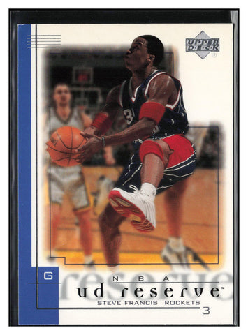 2000-01 UD Reserve #28 Steve Francis