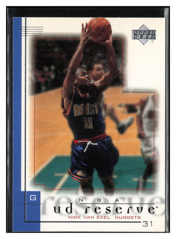 2000-01 UD Reserve #21 Nick Van Exel