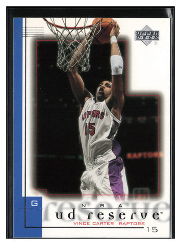 2000-01 UD Reserve #79 Vince Carter