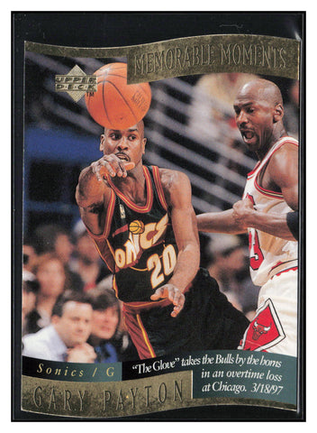 1997-98 Collector's Choice #9 Gary Payton Memorable Moments