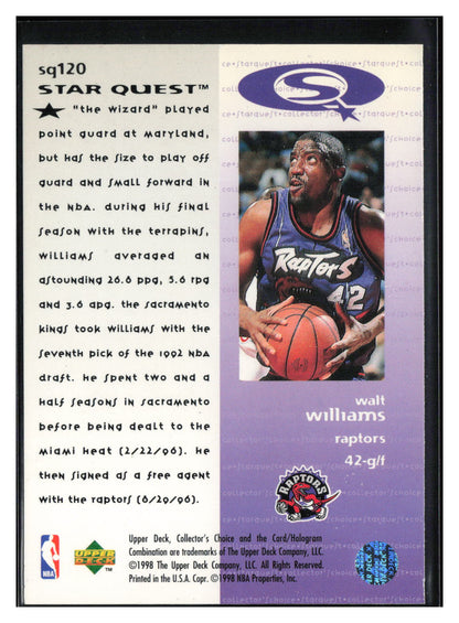 1997-98 Collector's Choice #SQ120 Walt Williams StarQuest