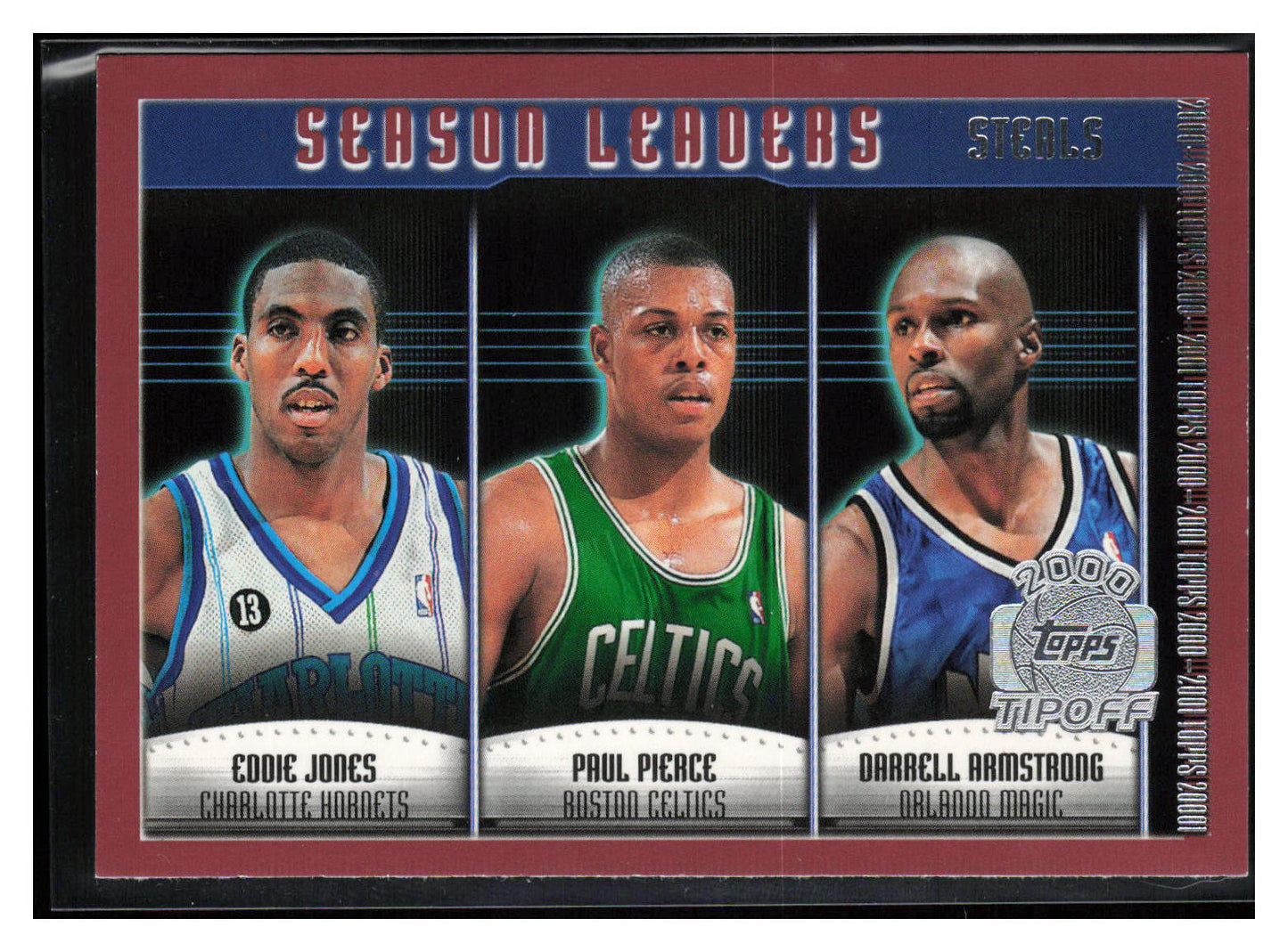 2000-01 Topps Tipoff #138 Eddie Jones / Paul Pierce / Darrell Armstrong