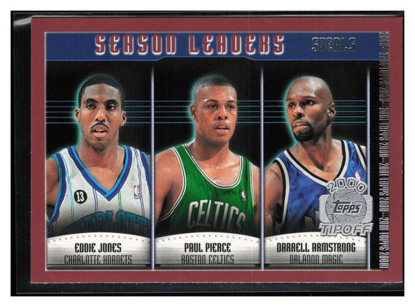 2000-01 Topps Tipoff #138 Eddie Jones / Paul Pierce / Darrell Armstrong