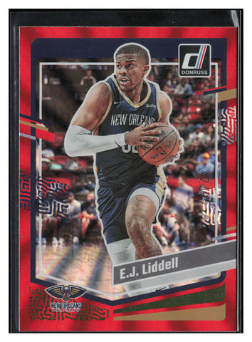 2023-24 Donruss #190 E.J. Liddell Red Laser Holo #/99