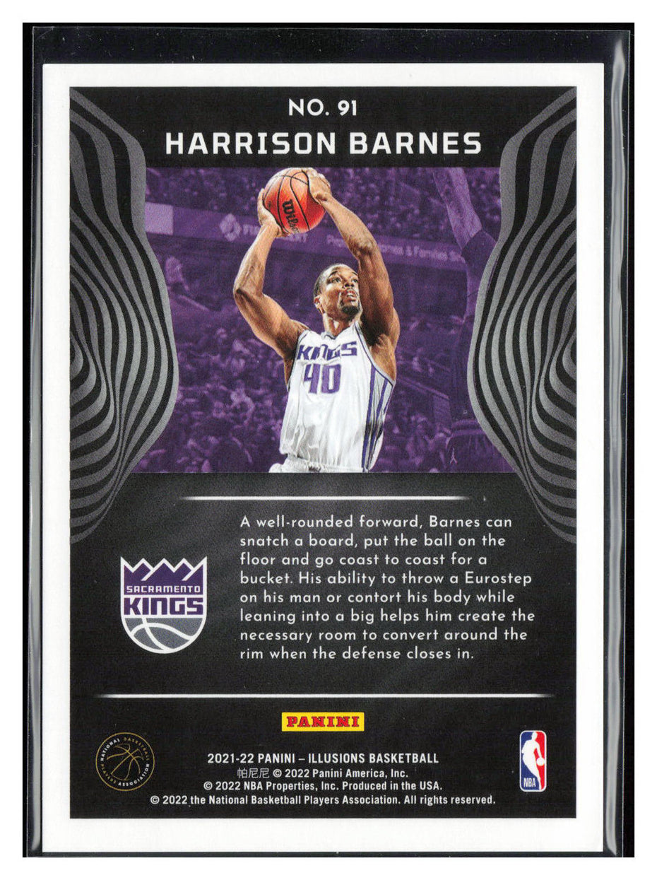 2021-22 Panini Illusions #91 Harrison Barnes Teal #/75