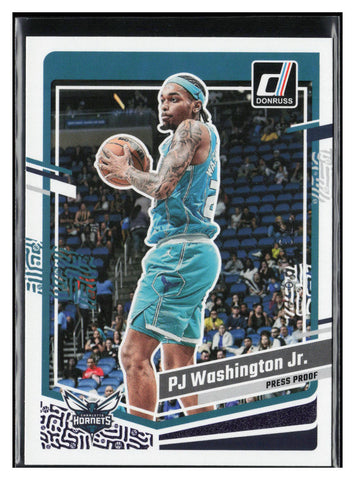 2023-24 Donruss #56 PJ Washington Jr. Purple Press Proof #/199