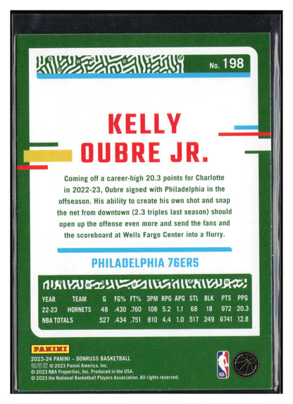 2023-24 Donruss #198 Kelly Oubre Jr. Purple Press Proof #/199