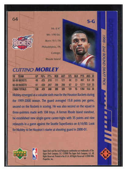 2000-01 Upper Deck #64 Cuttino Mobley