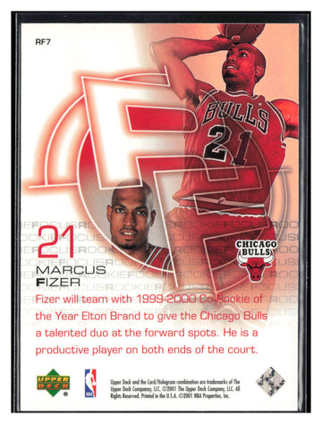 
2000-01 Upper Deck #RF7 Marcus Fizer Rookie Focus