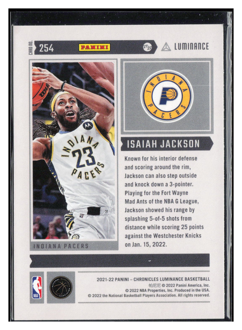 2021-22 Panini Chronicles #254 Isaiah Jackson