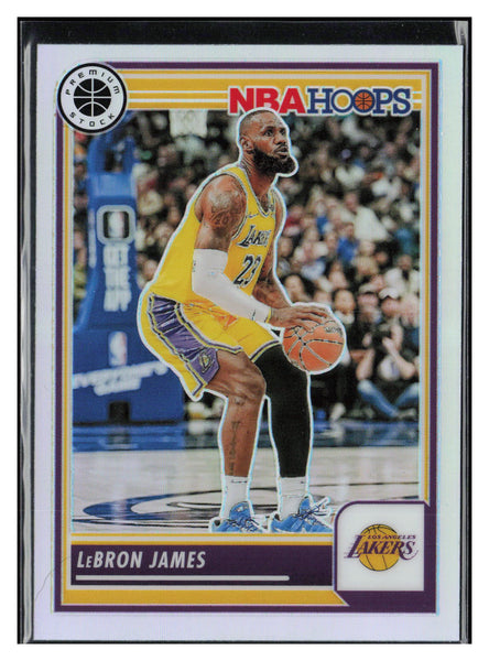 2023-24 Hoops Premium Stock #149 LeBron James Silver