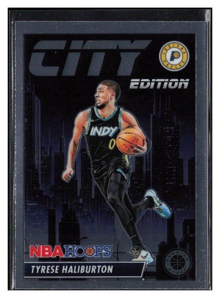 2023-24 Hoops Premium Stock #8 Tyrese Haliburton City Edition