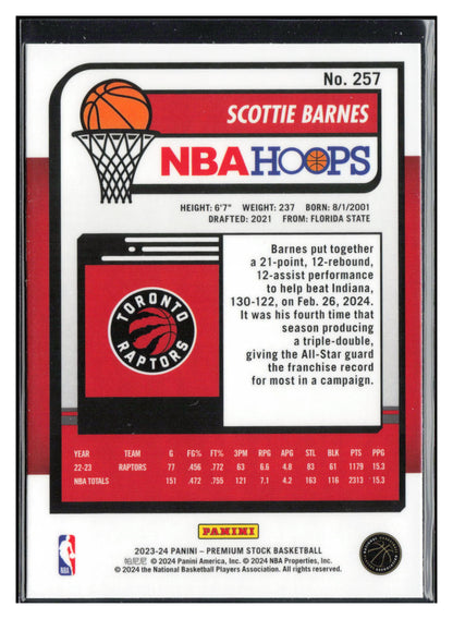 2023-24 Hoops Premium Stock #257 Scottie Barnes