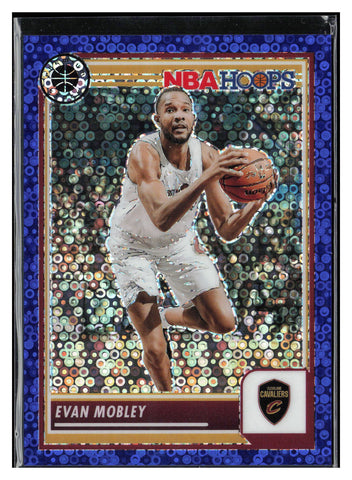 2023-24 Hoops Premium Stock #115 Evan Mobley Blue Disco 07/99