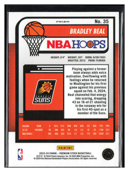 2023-24 Hoops Premium Stock #35 Bradley Beal Disco