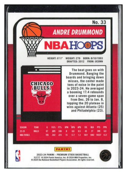 2023-24 Hoops Premium Stock #33 Andre Drummond