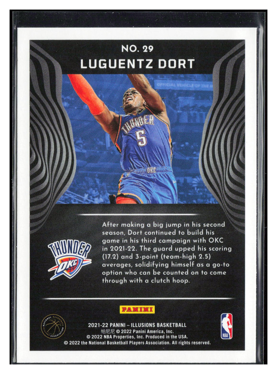 2021-22 Panini Illusions #29 Luguentz Dort Orange