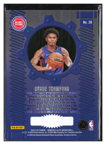 2023-24 Donruss Elite #28 Ausar Thompson Craftsmen