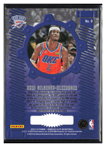2023-24 Donruss Elite #9 Shai Gilgeous-Alexander Craftsmen