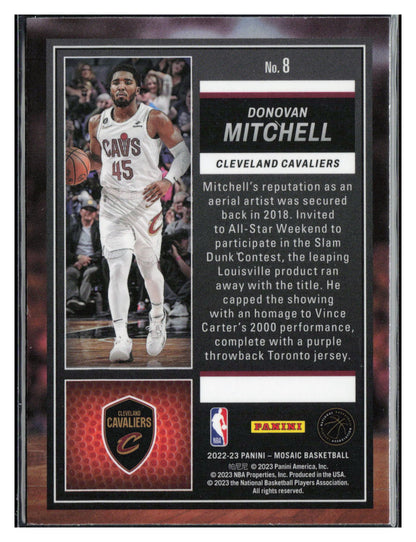 2022-23 Panini Mosaic #8 Donovan Mitchell Jam Masters