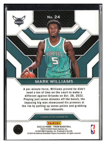 2022-23 Panini Prizm #24 Mark Williams Emergent