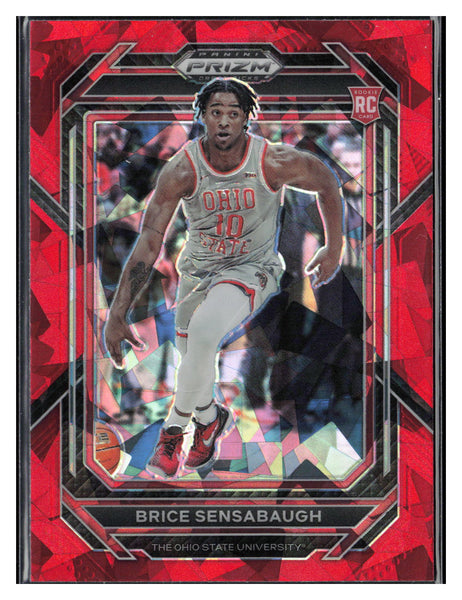 2023 Panini Prizm Draft Picks #20 Brice Sensabaugh Red Ice