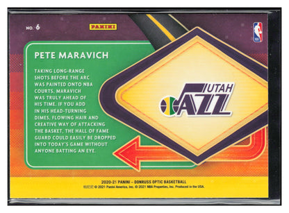 2020-21 Donruss Optic #6 Pete Maravich Express Lane