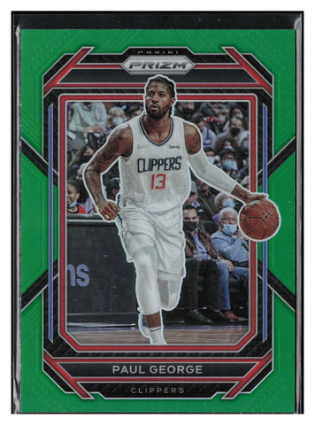 2022-23 Panini Prizm #138 Paul George Prizms Green