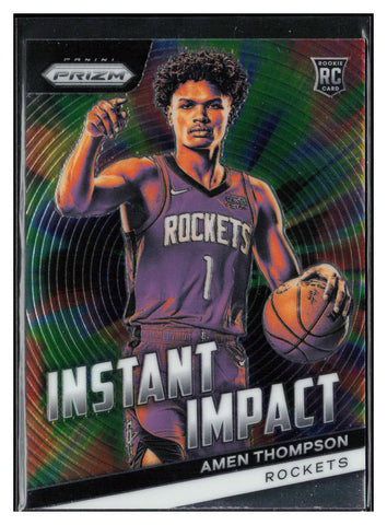 2023-24 Panini Prizm #18 Amen Thompson Instant Impact