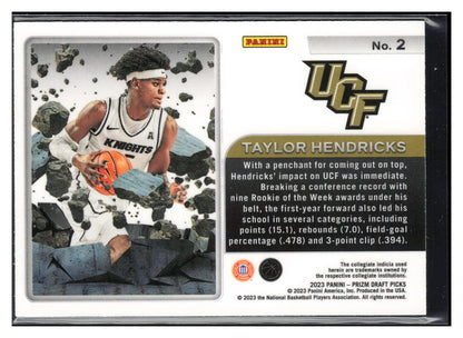 2023 Panini Prizm Draft Picks #2 Taylor Hendricks Prizm Break