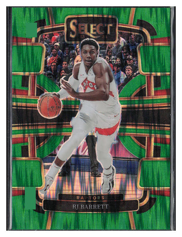 2023-24 Panini Select #1 RJ Barrett Green Shock Prizms