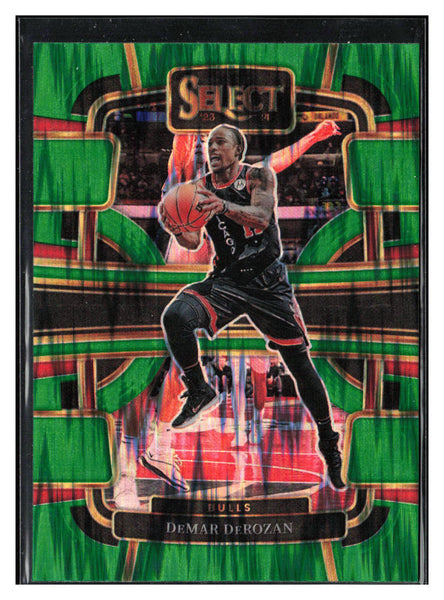 2023-24 Panini Select #10 DeMar DeRozan Green Shock Prizms