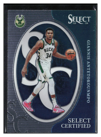 2023-24 Panini Select #13 Giannis Antetokounmpo Select Certified